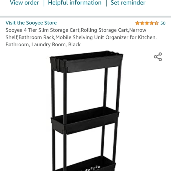 4-teir storage cart - Picture 2 of 7